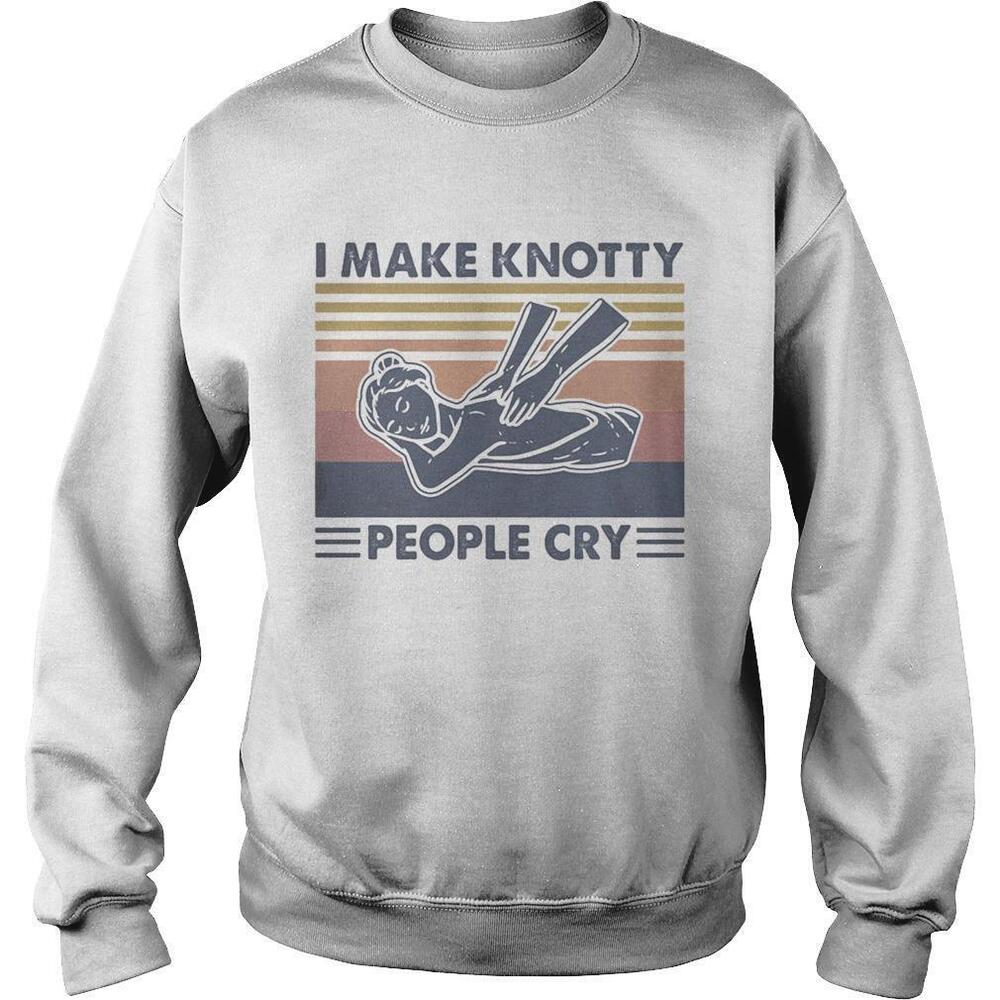 Massage Therapist I Make Knotty People CryRetro Sweatshirt